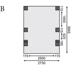 Carport En Bois Autoclave 15m², Toit En PVC Gris Et Deux Poteaux En Arc – KARIBU -Jardin Fournitures Soldes carport en bois autoclave 15m toit en pvc gris et deux poteaux en arc karibu 3