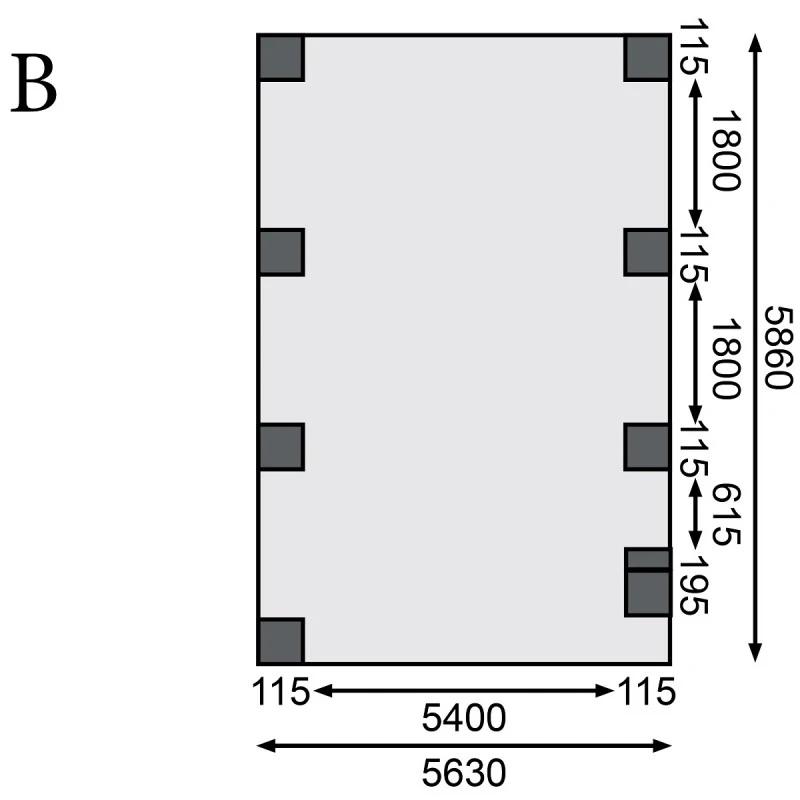 Carport En Bois Autoclave 40,2m² Avec Poteau En Arc Et Toit En Acier – KARIBU 4 Carport En Bois Autoclave 40,2m² Avec Poteau En Arc Et Toit En Acier – KARIBU – Image 4