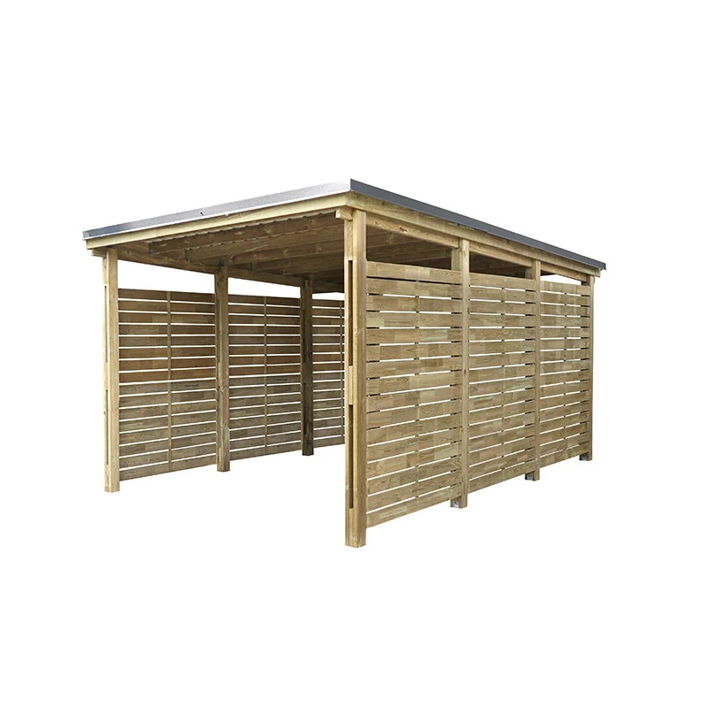Carport Simple En Bois Autoclave 19,6m² + Toit En Acier César – Forest Style 3 Carport Simple En Bois Autoclave 19,6m² + Toit En Acier César – Forest Style – Image 3