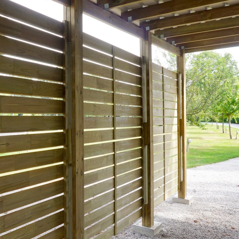 Carport Simple En Bois Autoclave 19,6m² + Toit En Acier César – Forest Style 5 Carport Simple En Bois Autoclave 19,6m² + Toit En Acier César – Forest Style – Image 5