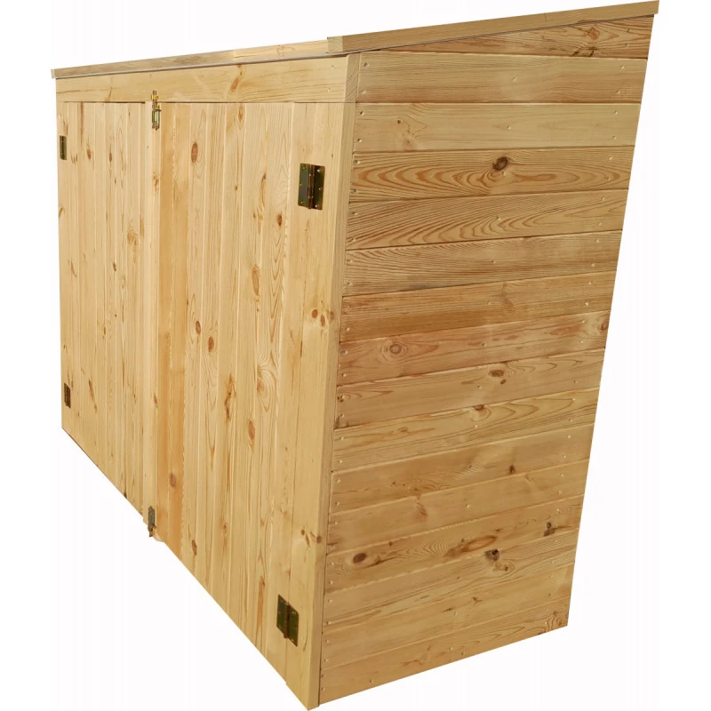 Coffre De Jardin En Bois Traité 28mm 2000L ALTO Noir - Gardy Shelter 4 Coffre De Jardin En Bois Traité 28mm 2000L ALTO Noir - Gardy Shelter – Image 4