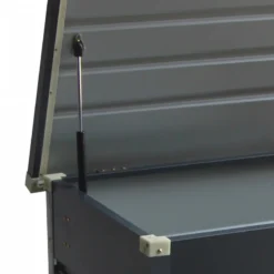 Coffre De Rangement En Métal Anthracite 400L Avec Plancher X-METAL 11 Coffre De Rangement En Métal Anthracite 400L Avec Plancher X-METAL -Jardin Fournitures Soldes coffre de rangement en metal anthracite 430l avec plancher x metal 5
