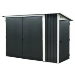 Garage à Vélos Bici En Acier Galvanisé Gris Anthracite – City Garden