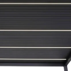 Kit éclairage 3 Lames Anthracite LEDS 3m + Télécommande Pour Pergola Ombrea -Jardin Fournitures Soldes kit eclairage 3 lames anthracite leds 3m telecommande pour pergola ombrea 5