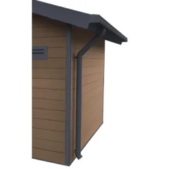 Kit Gouttières Anthracite - Pack Prêt à La Pose Pour Abri PREMIUM Woodlife Garden Double Pentes 19,22m²