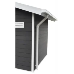Kit Gouttières Blanc - Pack Prêt à La Pose Pour Abri PREMIUM Woodlife Garden Double Pentes 19,22m²