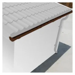 Kit Gouttières Marron - Pack Prêt à La Pose Pour Abri Woodlife Garden 9m² -Jardin Fournitures Soldes kit gouttieres marron pack pret a la pose pour abri woodlife 9m 3