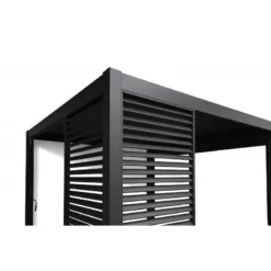 Panneau Latéral à Ventelles 1m OMBREA - Anthracite -Jardin Fournitures Soldes panneau lateral a ventelles 1m ombrea 1 4