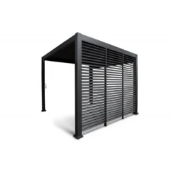 Panneau Latéral à Ventelles 1m OMBREA - Anthracite -Jardin Fournitures Soldes panneau lateral a ventelles 1m ombrea 1 5