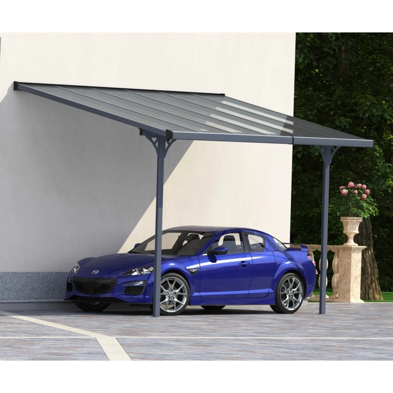 Pergola Adossée Ajustable - Toit De Terrasse En Alu 3,75x2,55m X-METAL 1 Pergola Adossée Ajustable - Toit De Terrasse En Alu 3,75x2,55m X-METAL