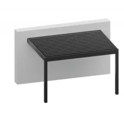 Pergola Adossée Bioclimatique En Aluminium Gris Anthracite 400x300cm Avec Lames Blanches APOLO - GardenGate