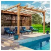 Pergola Adossée En Bois Lamellé-collé 400x300cm Andorra – Maderland