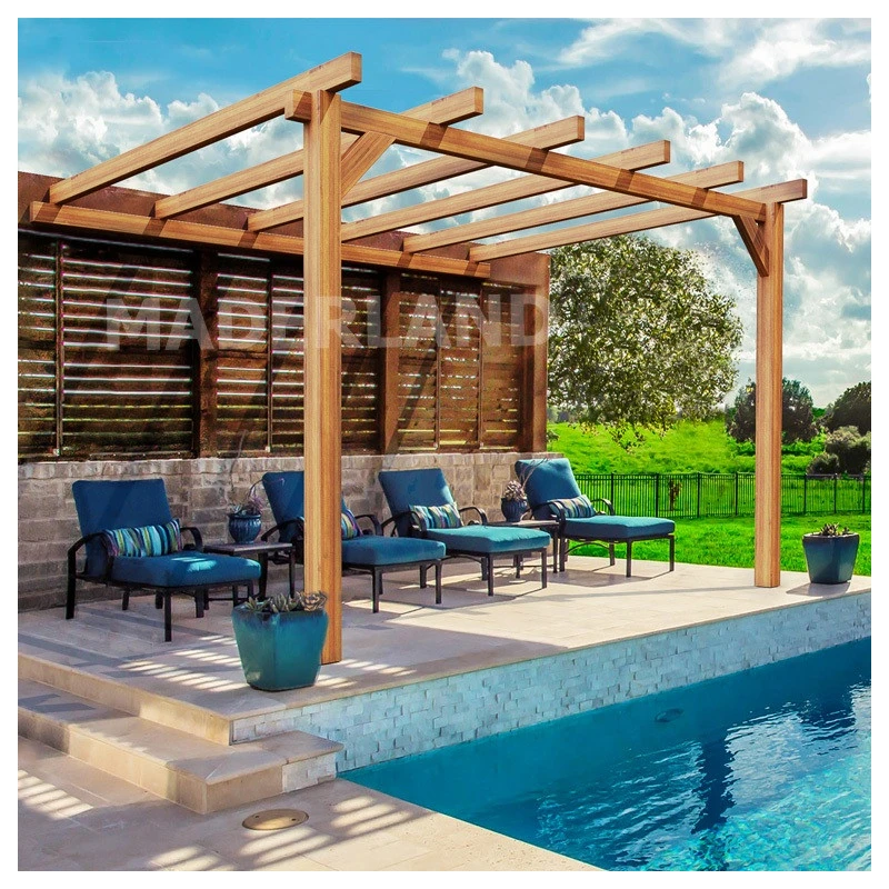 Pergola Adossée En Bois Lamellé-collé 400x300cm Andorra – Maderland 1 Pergola Adossée En Bois Lamellé-collé 400x300cm Andorra – Maderland