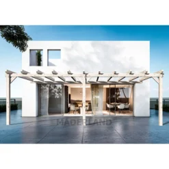 Pergola Adossée En Bois Lamellé-collé 500x500cm Sevilla – Maderland