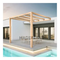 Pergola Adossée En Bois Lamellé-collé 600x300cm Burgos – Maderland
