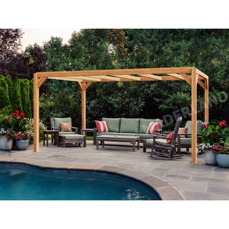 Pergola En Bois Lamellé-collé 800x300cm Alicante – Maderland 1 Pergola En Bois Lamellé-collé 800x300cm Alicante – Maderland