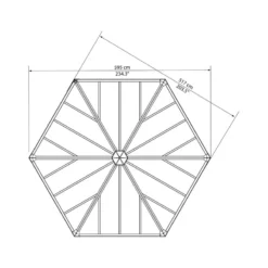 Pergola Fermée En Aluminium Et Polycarbonate 517x595cm Garda™ - Palram - Canopia -Jardin Fournitures Soldes pergola fermee en aluminium et polycarbonate 517x595cm garda palram 3