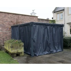 Rideaux En Polyester Gris Pour Pergola Martinique™ 5000 Et Milano™ 4300 - Palram - Canopia -Jardin Fournitures Soldes rideaux en polyester gris pour pergola et martinique 5000 et milano 4300 palram 5