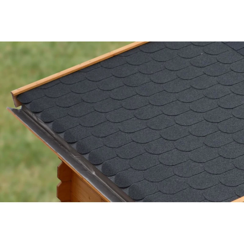 Shingle Noir Queue De Castor Pour Abri Bois 1 Shingle Noir Queue De Castor Pour Abri Bois