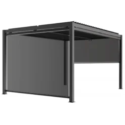 Store Latéral Anthracite 270cm Pour Pergola Bioclimatique En Aluminium X-METAL