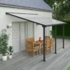 Toit De Terrasse En Aluminium Gris 3x4,25m Et PC 16mm Olympia - Palram - Canopia