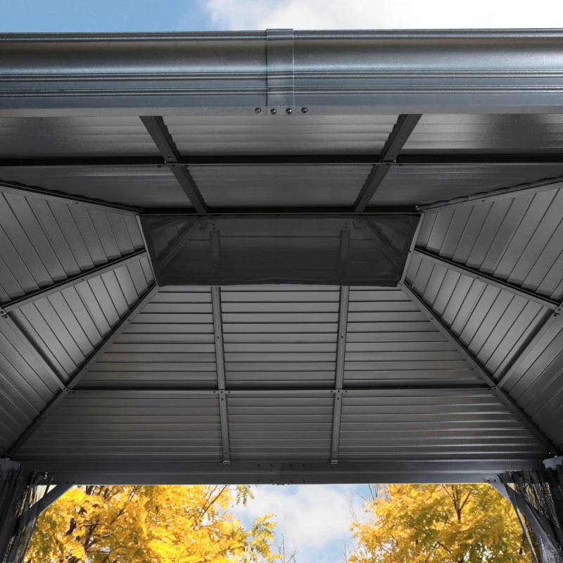 Tonnelle De Jardin Mykonos 364x484cm En Aluminium Thermolaqué – SOJAG 4 Tonnelle De Jardin Mykonos 364x484cm En Aluminium Thermolaqué – SOJAG – Image 4