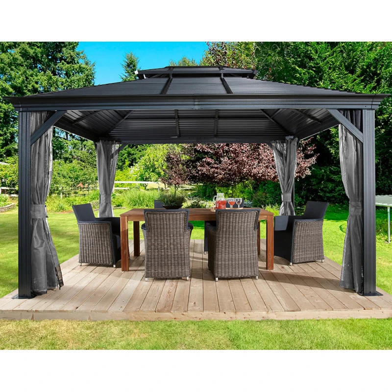 Tonnelle De Jardin Mykonos 364x484cm En Aluminium Thermolaqué – SOJAG 1 Tonnelle De Jardin Mykonos 364x484cm En Aluminium Thermolaqué – SOJAG