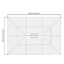 Tonnelle De Jardin Ventura 296x423cm En Aluminium Thermolaqué – SOJAG -Jardin Fournitures Soldes tonnelle de jardin ventura 296x423cm en aluminium thermolaque sojag 4