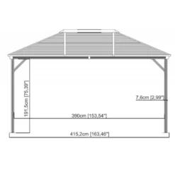 Tonnelle De Jardin Ventura 296x423cm En Aluminium Thermolaqué – SOJAG -Jardin Fournitures Soldes tonnelle de jardin ventura 296x423cm en aluminium thermolaque sojag 5